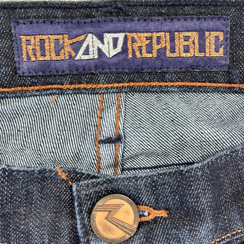 Rock & Republic Kasandra boot cut new without tag Women (26/30X33) lowrise Jeans - Picture 2 of 16